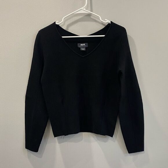 Anthropologie Maeve Black Long Sleeves Sweater Pullover - Picture 1 of 6